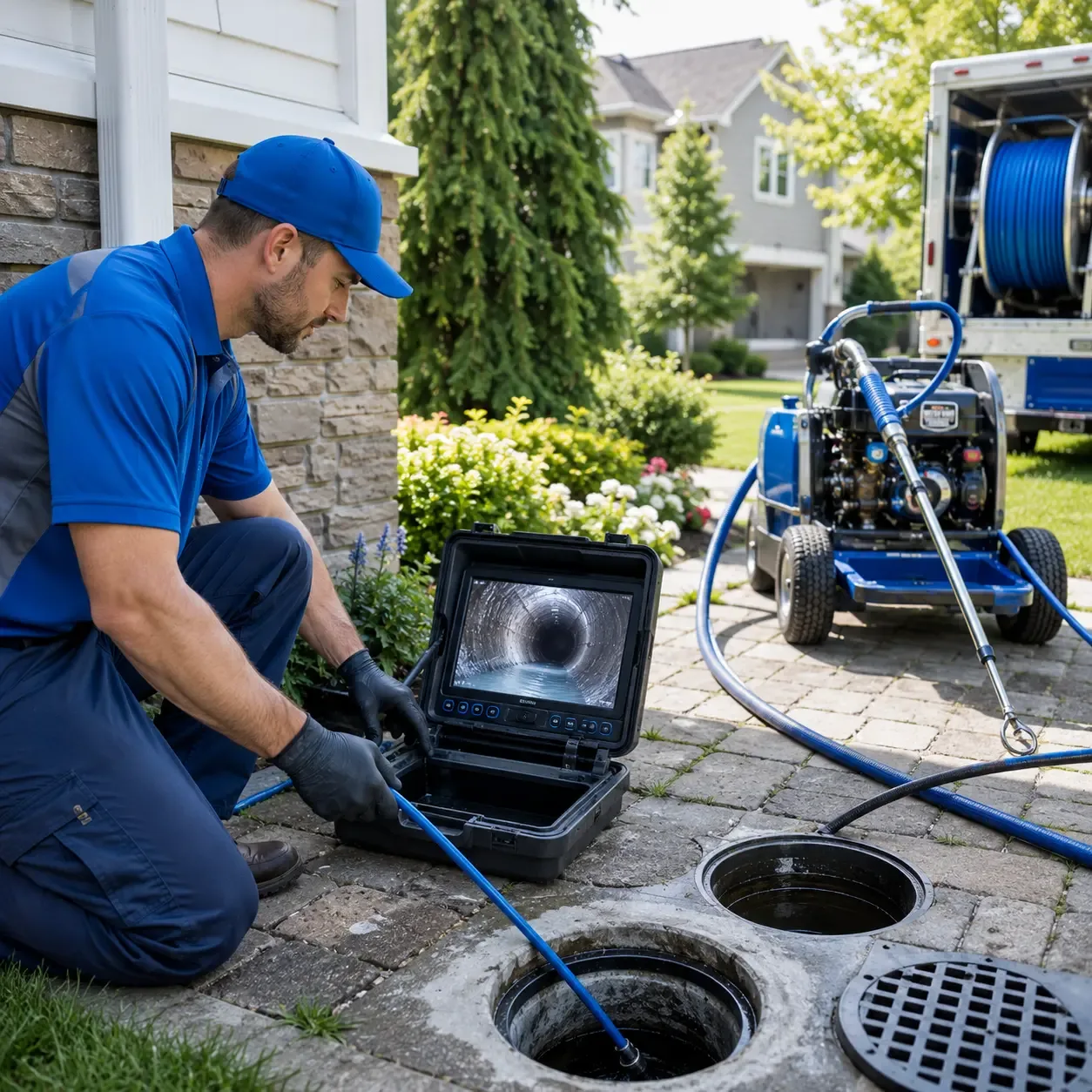 Outdoor drain cleaning professionals serving Enid, MS